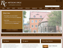 Tablet Screenshot of nietzschecircle.com